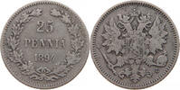 FINLAND 25 PENNIÄ Alexander III. (1881-1894) -
