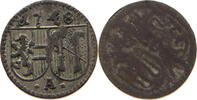 Salzburg Erzbistum Einseitiger Pfennig Andreas Jakob Graf von Dietrichstein, 1747-1753 -