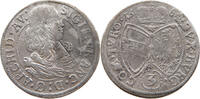 HAUS HABSBURG 3 KREUZER Erzherzog Sigismund Franz 1663-1665 -
