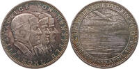 WEIMARER REPUBLIK MEDAILLE von O. Glöckler, auf den Ost-West-Ozeanflug der Bremen -