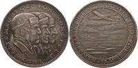 WEIMARER REPUBLIK MEDAILLE von O. Glöckler, auf den Ost-West-Ozeanflug der Bremen -