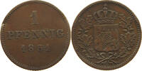 BAYERN PFENNIG Maximilian II. Joseph (1848-1864) -