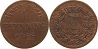 BAYERN PFENNIG Ludwig II. 1864-1886. -