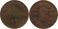 BAYERN PFENNIG Ludwig II. 1864-1886. -