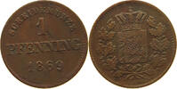 BAYERN PFENNIG Ludwig II. 1864-1886. -