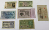 DEUTSCHES REICH LOT GERMANY COLLECTION BANKNOTES, LOT 15pc EMPIRE -