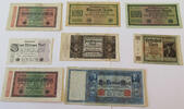 DEUTSCHES REICH LOT GERMANY COLLECTION BANKNOTES, LOT 15pc EMPIRE -