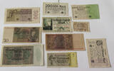 DEUTSCHES REICH LOT GERMANY COLLECTION BANKNOTES, LOT 15pc EMPIRE -