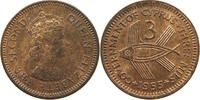 CYPRUS 3 MILS Elizabeth II. (1952-2022) -