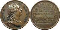 Frankreich Medaille 1764, auf die Wiederherstellung des Portals von Saint-Etienne. -