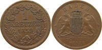 Baden 1 Kreuzer Friedrich I. 1852-1907, -