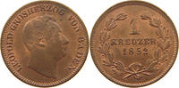 Baden 1 Kreuzer Friedrich I. 1852-1907, -