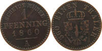 BRANDENBURG PREUSSEN 1 PFENNIG Friedrich Wilhelm IV. (1840-1861) -