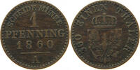 BRANDENBURG PREUSSEN 1 PFENNIG Friedrich Wilhelm IV. (1840-1861) -