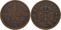 BRANDENBURG PREUSSEN 1 PFENNIG Wilhelm I. (1861-1888) -