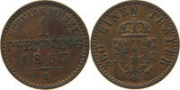 BRANDENBURG PREUSSEN 1 PFENNIG Wilhelm I. (1861-1888) -