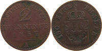 BRANDENBURG PREUSSEN 2 PFENNIG Friedrich Wilhelm IV. (1840-1861) -