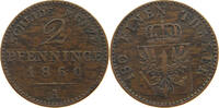 BRANDENBURG PREUSSEN 2 PFENNIG Friedrich Wilhelm IV. (1840-1861) -