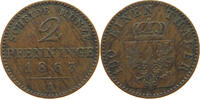 BRANDENBURG PREUSSEN 2 PFENNIG Wilhelm I. (1861-1888) -