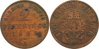 BRANDENBURG PREUSSEN 2 PFENNIG 1863 A Wilhelm I. (1861-1888) S 3.47 £  +  5.20 £ shipping