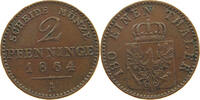 BRANDENBURG PREUSSEN 2 PFENNIG Wilhelm I. (1861-1888) -