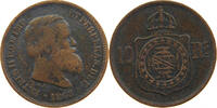 BRAZIL 10 REIS PEDRO II. (1831-1889) -