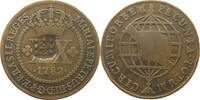 Brasilien 20 reis 20 Reis Gegenstempel , 1782 -