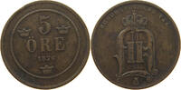 SWEDEN 5 ÖRE OSCAR II. (1872-1907) -