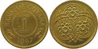 GUYANA 1 CENT 1967 VZ 4.32 £  +  5.18 £ shipping