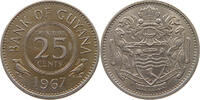 GUYANA 25 CENTS 1967 VZ+ 2.59 £  +  5.18 £ shipping