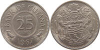 GUYANA 25 CENTS 1967 UNC 5.19 £  +  5.18 £ shipping