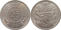 GUYANA 25 CENTS 1967 VZ 4.32 £  +  5.18 £ shipping