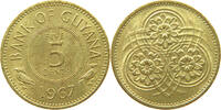 GUYANA 5 CENTS 1967 UNC 3.46 £  +  5.18 £ shipping
