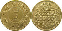 GUYANA 5 CENTS 1977 VZ 5.19 £  +  5.18 £ shipping