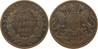 INDIA BRITISH 1/4 ANNA WILLIAM IV. (1830-1837) -
