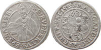 Salzburg 3 Kreuzer Max Gandolph Graf Kuenburg 1668-1687. -