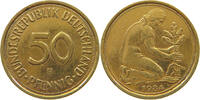 BRD 50 PFENNIG GOLD PLATED -