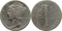 UNITED STATES OF AMERICA DIME MERCURY -