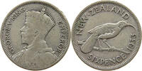 NEW ZEALAND 6 PENCE GEORGE VI. (1936-1952) -