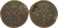 SWEDEN 1 ÖRE FREDERICK I. (1720-1751) COUNTER PW -