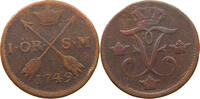 SWEDEN 1 ÖRE FREDERICK I. (1720-1751) -