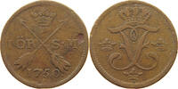 SWEDEN 1 ÖRE FREDERICK I. (1720-1751) -