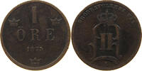 SWEDEN 1 ÖRE 1875 OSCAR II. (1872-1907) SS 12.15 £  +  5.20 £ shipping