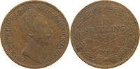 SWEDEN 1 SKILLING OSCAR I. (1844-1859) -