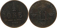 SWEDEN 1/2 ÖRE OSCAR I. (1844-1859) -