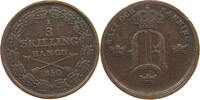 SWEDEN 1/3 SKILLING OSCAR I. (1844-1859) -