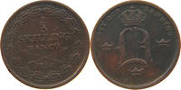 SWEDEN 1/3 SKILLING OSCAR I. (1844-1859) -