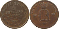 SWEDEN 1/3 SKILLING OSCAR I. (1844-1859) -