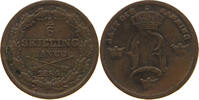 SWEDEN 1/6 SKILLING OSCAR I. (1844-1859) -