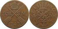 SWEDEN 2 ÖRE FREDERICK I. (1720-1751) -